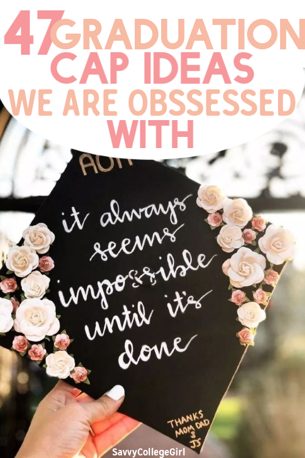 Looking for inspiration to DIY your college graduation cap? Find 47 amazing graduation cap ideas that are sure to catch the eye of everyone! From hilarious graduation caps to meaningful ones, whatever you are looking for, you’ll find it here #graduationcap #collegegraduation