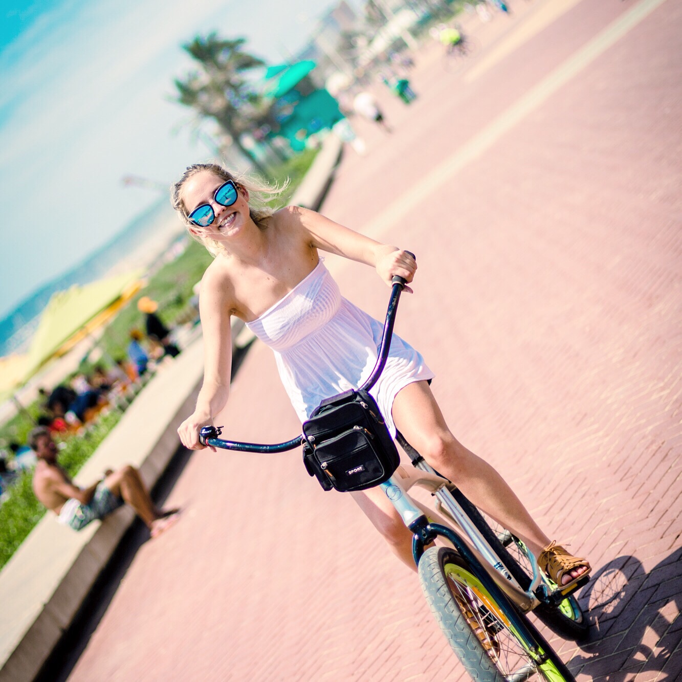 go for a bike ride during college summer break